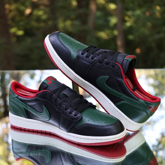 Jordan 1 Retro Low OG Black Gorge Green - Picture 8 of 14